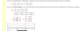 Answered: Perform The Indicated Block… | Bartleby