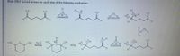 **Title: Step-by-Step Organic Reaction Mechanism**

**Instructions:** 
Draw ONLY curved arrows for each step of the following mechanism:

**Reaction Mechanism Steps:**

1. **Step 1:**
   - **Reactant:** Linear molecule with an oxygen double-bonded to a carbon.
   - **Conversion:** Formation of a cyclic intermediate. 
   - **Curved Arrows:** Indicate the movement of electrons from a nucleophilic site to an electrophilic site, leading to ring closure.

2. **Step 2:**
   - **Reactant:** The cyclic intermediate has two hydroxyl groups attached.
   - **Conversion:** Another functional group involved, possibly promoting further reaction or stability.
   - **Curved Arrows:** Indicate proton transfers and electron movements to stabilize the intermediate.

3. **Step 3:**
   - **Reactant:** Reorganization of the cyclic structure, possibly involving keto-enol tautomerism.
   - **Conversion:** Restoration to a linear structure with specific functional groups rearranged.
   - **Curved Arrows:** Show electron shifts contributing to the rearrangement and stabilization of the structure. 

This sequence illustrates typical organic reaction mechanisms involving cyclic intermediates and functional group transformations, requiring the understanding of electron flow represented by curved arrows.