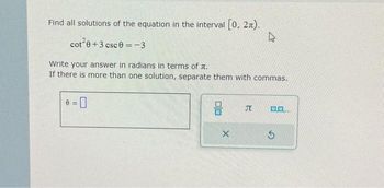 Answered: Find all solutions of the equation in… | bartleby