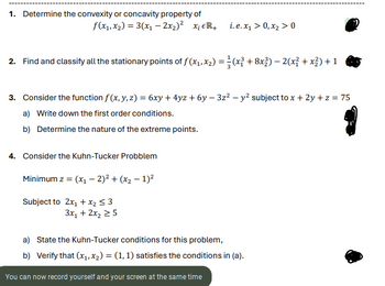 Answered: Consider the Kuhn-Tucker Probblem… | bartleby