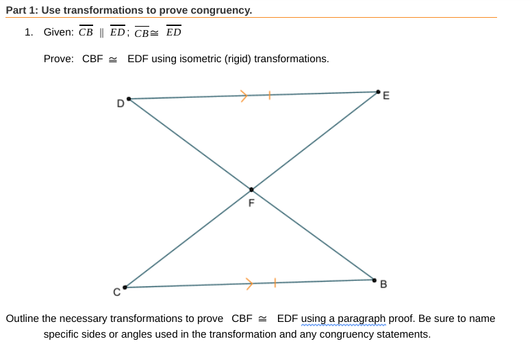 Answered: Part 1: Use Transformations To Prove… | Bartleby