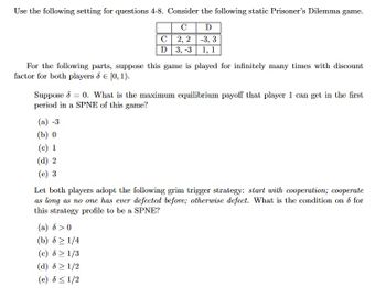 Solved In a two-person repeated game, a tit-for-tat strategy