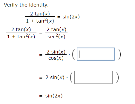 Answered Verify The Identity 2 Tan X 1 Bartleby