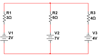 ww
V1
=2V
R1
3
R2
602
V2
-7V
R
≤≤
4V
V3
R3
402