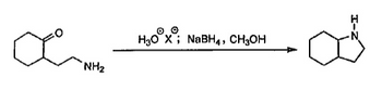 NH₂
H3O X NaBH4, CH3OH