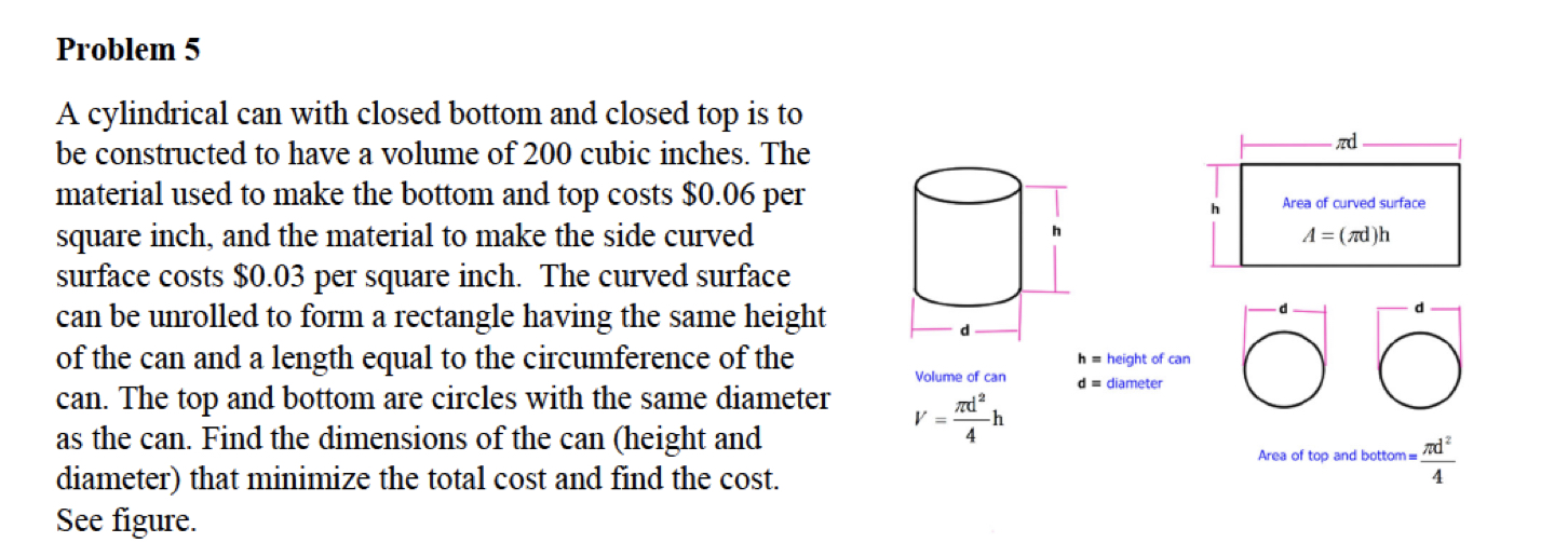 Answered: Problem 5 A Cylindrical Can With Closed… | Bartleby