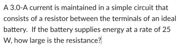 what is maintained across the terminals of a battery