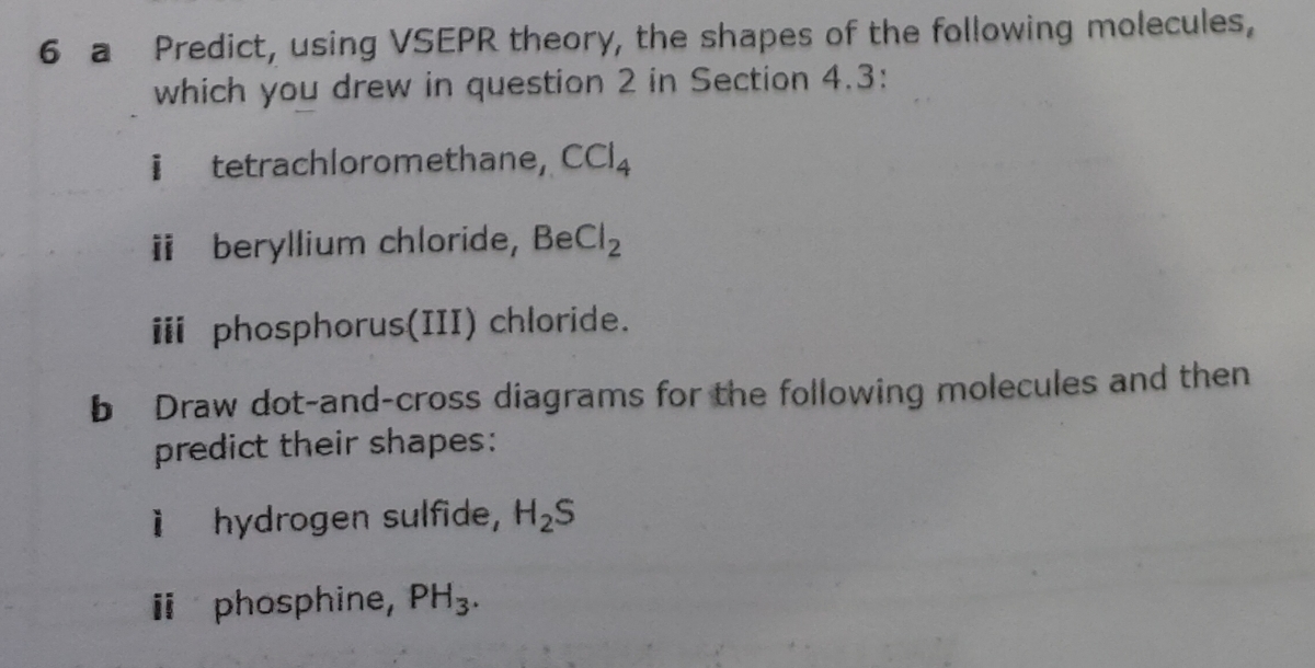 ccl4 vsepr