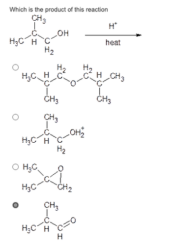 Answered: Which is the product of this reaction… | bartleby