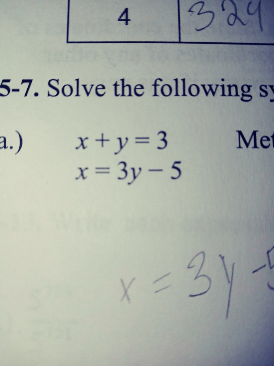 Answered Solve The Followin X Y 3 X 3y 5 Zu Bartleby