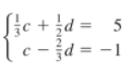 Sic + d =
fie
lc-}d = -1
