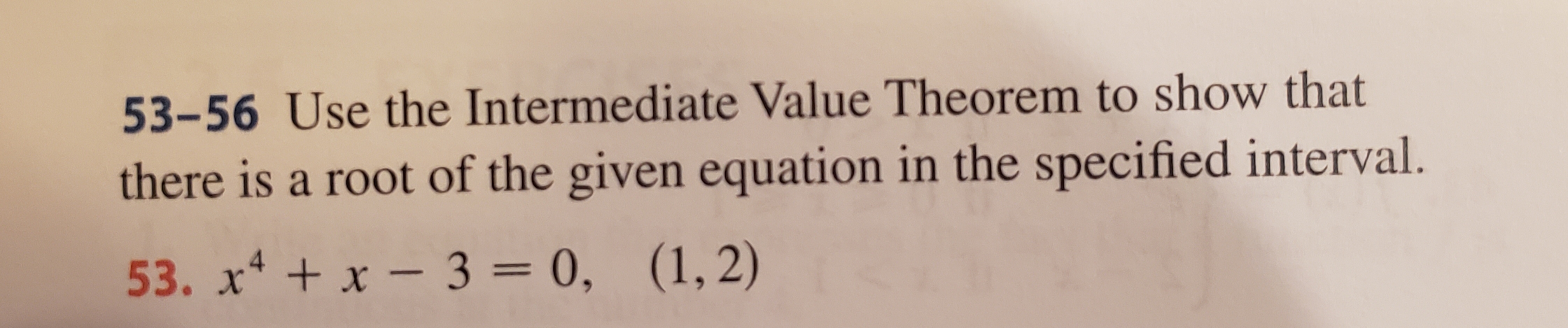 Answered 53 56 Use The Intermediate Value Bartleby 9039