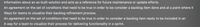 Information about an as-built solution and acts as a reference for future maintenance or update efforts.
An agreement on the set of conditions that need to be true in order to be consider a backlog item done and at a point where it
Ways for teams to visualize their backlog refinement process.
An agreement on the set of conditions that need to be true in order to consider a backlog item ready to be included in an
A way for a team to visualize their process for delivering functionality in a sprint.
