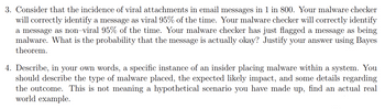 Answered: 3. Consider that the incidence of viral… | bartleby