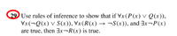 29 Use rules of inference to show that if Vx(P(x) v Q(x)),
Vx(¬Q(x) v S(x)), Vx(R(x) → ¬S(x)), and 3X¬P(x)
are true, then 3X¬R(x) is true.
