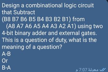 Answered: Design A Combinational Logic Circuit… | Bartleby