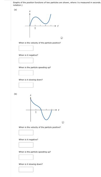 Answered: Graphs Of The Position Functions Of Two… | Bartleby