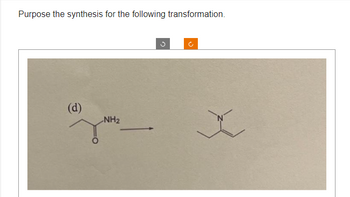 Answered: Purpose The Synthesis For The Following… | Bartleby