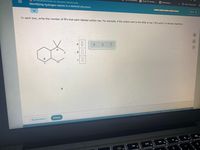 SENTATIONS OF ORGANIC MOLECULES
Identifying hydrogen atoms in a skeletal structure
W Soul (TV series)-
2 MyFedLoan
>>
Other Bookmarks
In each box, write the number of H's that each labeled carbon has. For example, if the carbon next to the letter a has 3 H's write 3 in the box marked a.
Tahni v
a
a
do
Check
Privacy Center
Accessibility
Explanation
02021 McGraw Hill LLC. All Rights Reserved Terms of Use
MacBook Air
F11
F10
F9
F8
F7
F6
II
