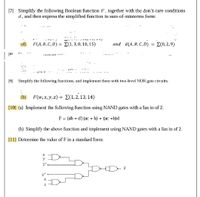 Answered: Simplify The Following Boolean Function… | Bartleby