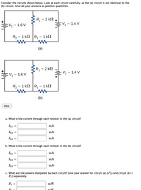 Answered: Consider The Circuits Shown Below. Look… | Bartleby