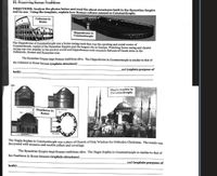 III. Preserving Roman Traditions
DIRECTIONS: Analyze the photos below and read the about structures built in the Byzantine Empire
and its use. Using the template, explain how Roman culture existed in Constantinople.
Coliseum in
Rome
Hippodrome in
Constantinople
The Hippodrome of Constantinople was a horse-racing track that was the sporting and social center of
Constantinople, capital of the Byzantine Empire and the largest city in Europe. Watching horse racing and chariot
racing was very popular in the ancient world and hippodromes were common features of Greek cities in the
Hellenistic, Roman and Byzantine eras.
The Byzantine Empire kept Roman traditions alive. The Hippodrome in Constantinople is similar to that of
the Coliseum in Rome because (explain structure)
and (explain purpose of
both)
Hagia Sophia in
Constantinople
Pantheon in
Rome
The Hagia Sophia in Constantinople was a place of Church of Holy Wisdom for Orthodox Christians. The inside was
decorated with mosaics and marble pillars and coverings.
The Byzantine Empire kept Roman traditions alive. The Hagia Sophia in Constantinople is similar to that of
the Pantheon in Rome because (explain structure)
and (explain purpose of
both)
