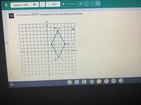 ### Question 16

**Quadrilateral \( RSTU \) is graphed on the coordinate grid below.**

#### Explanation of the Graph:

The coordinate grid displays quadrilateral \( RSTU \), with points labeled as follows:

- \( R(3, 6) \): This point is located at the coordinate (3, 6), meaning it is 3 units to the right of the origin on the x-axis and 6 units up on the y-axis.
- \( S(5, 2) \): This point is at (5, 2), positioned 5 units right and 2 units up.
- \( T(3, -2) \): Located at (3, -2), this point is 3 units right and 2 units down.
- \( U(1, 2) \): Positioned at (1, 2), this point is 1 unit right and 2 units up.

The quadrilateral forms a diamond shape with its vertices plotted on these points. The lines connecting these points form the sides of the quadrilateral.

The graph uses a standard coordinate plane with x and y axes, where each grid square represents a unit of one on both axes.

