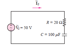 Is
R = 20 23
Vs = 50 V
С 3D100 иF
