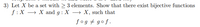 3) Let X be a set with > 3 elements. Show that there exist bijective functions
f:X → X and g : X → X, such that
fog + gof.
