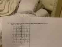 Use the graph of the given function to find any relative maxima and relative minima.
7) f(x) = x3 - 12x + 2
20-
16
12-
41
-5 -4 -3 -2 -1
-4
3.
4
8-
12
91-
-20
