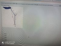 A boat leaves port travels 10.28 miles, turns 20 degrees, and travels another 5 16 miles How far from port is the boar bys
The diagram is here.
mile
20°
B
b.
Port
A
O 21.23
O 15.23
17.23
O 13.23
19.23
REDMI NOTE 8 PRO
AI QUAD CAMERA
