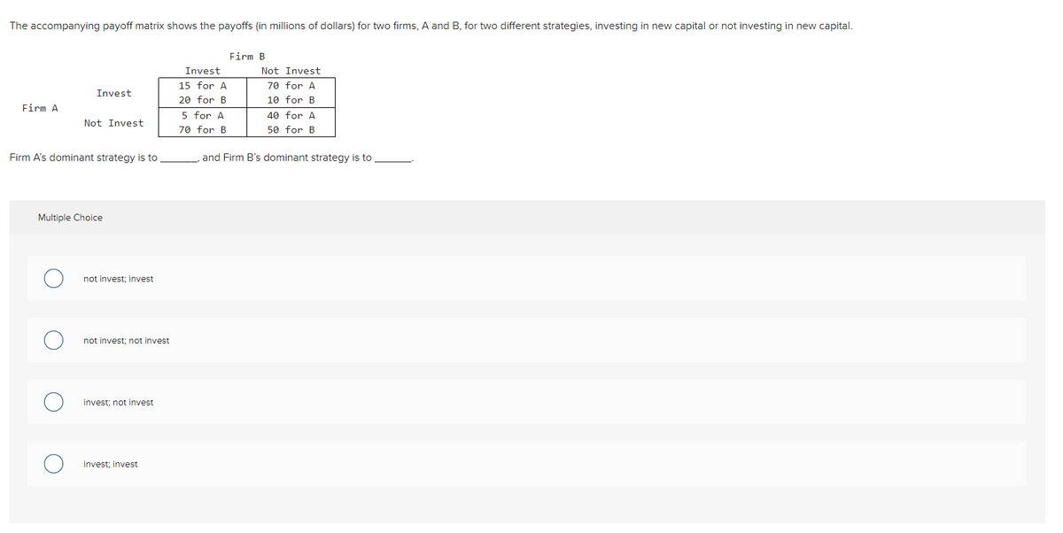 Solved Refer To The Following Payoff Matrix: Player Low Q, 52% OFF