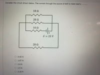 10 Ω
20 Ω
10 Ω
ε-25 V
20 Ω
