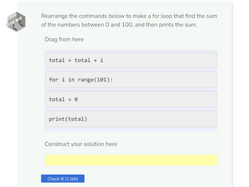 Answered: Rearrange The Commands Below To Make A… | Bartleby