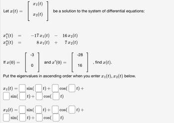 Answered: Let X (t) X"(t) Xh(t) = = If X (0) = =… | Bartleby