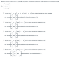 Answered A matrix in row echelon form is given. bartleby