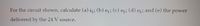 For the circuit shown, calculate (a) i,; (b) v;(c) v2; (d) v5; and (e) the power
delivered by the 24 V source.
