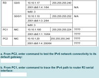 Answered: a. From PC2, enter command to test the… | bartleby