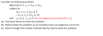 Answered: (a) Use Excel Solver To Solve The… | Bartleby