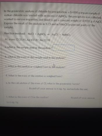 Solved Sodium nitrate, NaNO3, cannot be analysed