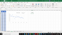 AutoSave
On
MN1105 Assignment 20-21 dataset (4) - Last Modified: Yesterday at 21:03 -
MATHUSHQan slk
不
File
Home
Insert
Page Layout
Formulas
Data
Review
View
Help
A Share
O Comments
AInsert v
Σ
Calibri
v 11
A^ A
General
bX Delete
Paste
Conditional Format as
Cell
Sort & Find &
Analyze
Sensitivity
B IU v
% 9 58 8
Format ♥
Formatting
Table v
Styles v
Filter v Select ♥
Data
Clipboard
Font
Alignment
Number
Styles
Cells
Editing
Analysis
Sensitivity
M4
fx
A
В
D
E
G
H
J
K
L
M
N
P
R
S
U
V
W
MASK
NEW
2
USAGE
CASES
3
430
NEW CASES
y = -0.2788x + 375.72
-0.70782
20
345
R? = 0.501
500
5
40
365
450
6
60
365
80
440
400
.........
8
100
325
350
............ .................
9
120
320
300
10
140
330
250
11
160
200
200
12
180
299
150
13
200
300
100
14
220
288
50
15
240
368
16
260
310
100
200
300
400
500
600
17
280
320
18
300
310
19
320
330
20
340
290
21
360
255
22
380
245
23
400
287
24
420
260
25
440
278
26
460
239
27
480
221
Sheet1
DATASET
Sheet3
Sheet2
Sheet4
Sheet5
Ready
囲
+
80%
17:29
O Type here to search
Rain...
») ENG
PDF
09/12/2021
14
