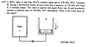 Answered: 4.27 A 400-L Tank, A (see Fig. P4.27)… | Bartleby