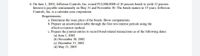 6. On June 1, 2002, Jefferson Controls, Inc. issued P12,000,0000 of 10 percent bonds to yield 12 percent.
Interest is payable semiannually on May 31 and November 30. The bonds mature in 15 years. Jefferson
Controls, Inc. is a calendar-year corporation.
Requirements:
a. Determine the issue price of the bonds. Show computations.
b. Prepare an amortization table through the first two interest periods using the
effective-interest method.
c. Prepare the journal entries to record bond-related transactions as of the following dates:
(a) June 1, 2002
(b) November 30, 2002
(c) December 31, 2002
(d) May 31, 2003
