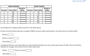 Marginal Utility, Formula, Calculation & Examples - Video & Lesson  Transcript