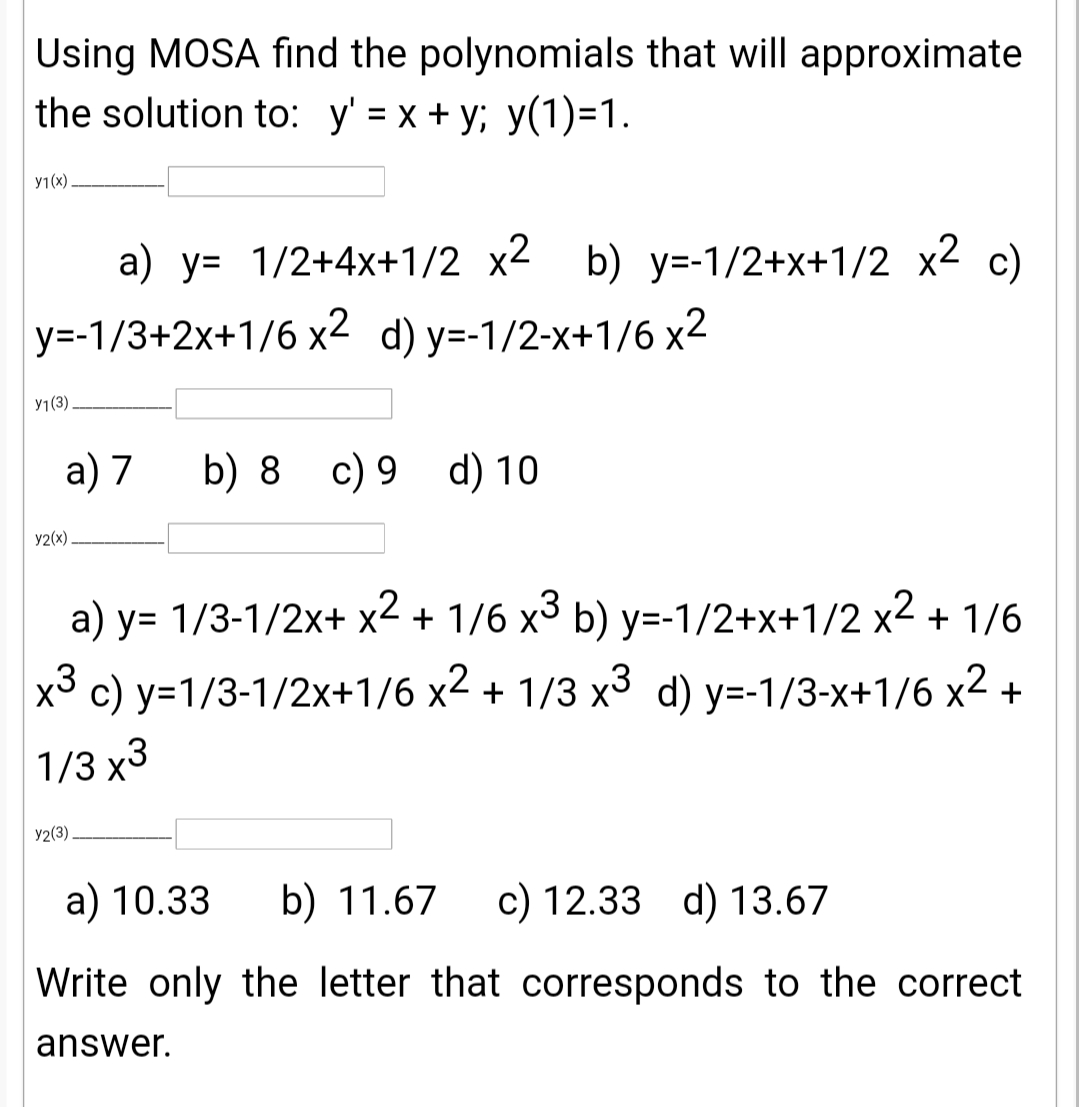 Answered Using Mosa Find The Polynomials That Bartleby