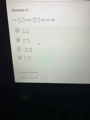 Answered: = [²¹] And B = [₁³], 79 47 If A = A… | Bartleby