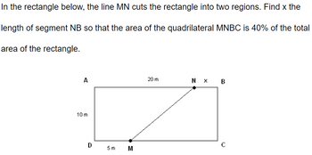 Answered: In the rectangle below, the line MN… | bartleby