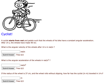 Answered: Cyclist! A Cyclist Starts From Rest And… | Bartleby