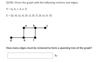 Answered: Q19D. Given The Graph With The… | Bartleby