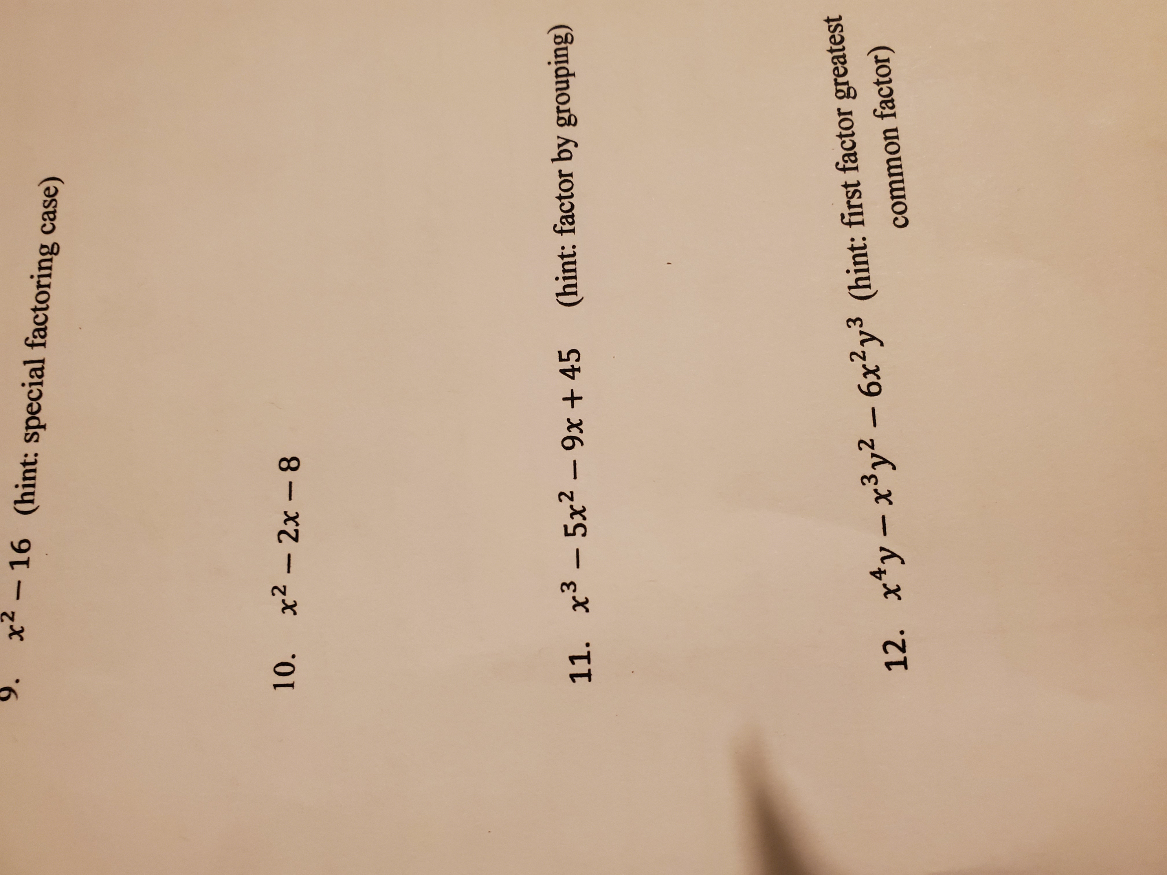 Answered 9 X2 16 Hint Special Factoring Bartleby